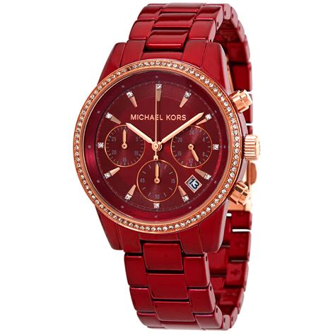 michael kors women watch red sale|michael kors watch clearance.